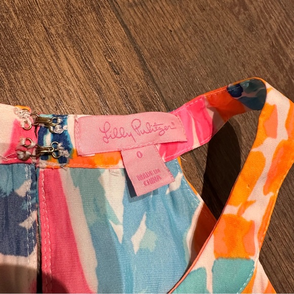 Lilly Pulitzer Floral Shorts Romper Size 0 - Picture 5 of 7
